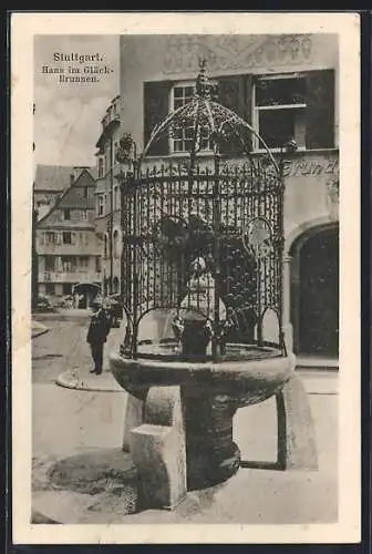 AK Stuttgart, Hans im Glück-Brunnen