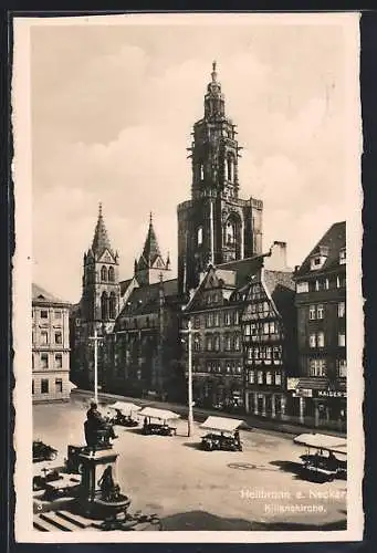 AK Heilbronn a. Neckar, Kilianskirche mit Brunnen