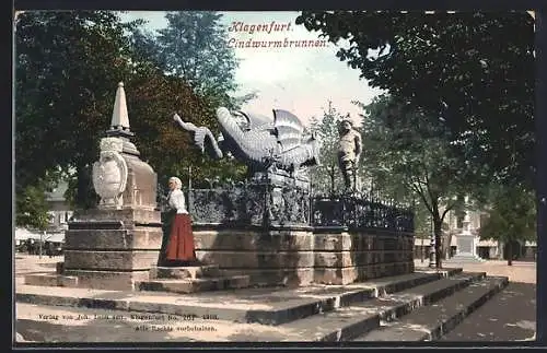 AK Klagenfurt, Lindwurmbrunnen