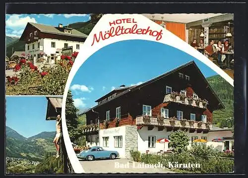 AK Bad Lainach /Kärnten, Hotel Mölltalerhof mit Innenansicht