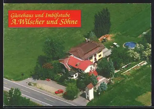 AK Baldramsdorf /Rosenheim, Gasthaus und Imbissstube A. Wilscher und Söhne