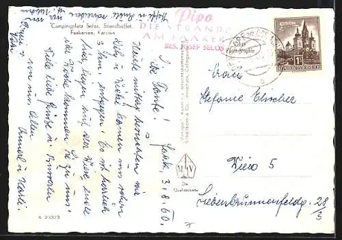 AK Faakersee /Kärnten, Campingplatz Selos, Strandbuffet