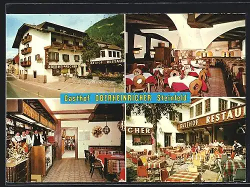 AK Steinfeld /Drau, Gasthof-Pension Oberheinricher der Eheleute Schwager, mit Innenansichten