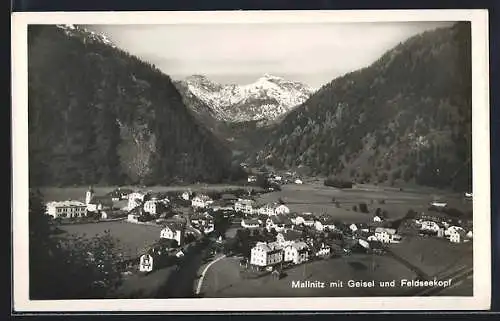 AK Mallnitz, Ortsansicht mit Geisel und Feldseekopf