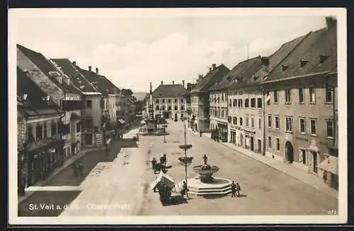 AK St. Veit a. d. Gl., Oberer Platz im Sonnenschein