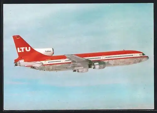 AK Flugzeug Lockheed L-1011 TriStar von LTU im Flug