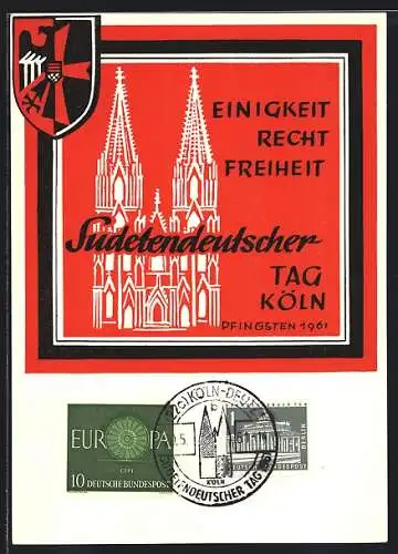 AK Köln, Sudetendeutscher Tag Pfingsten 1961