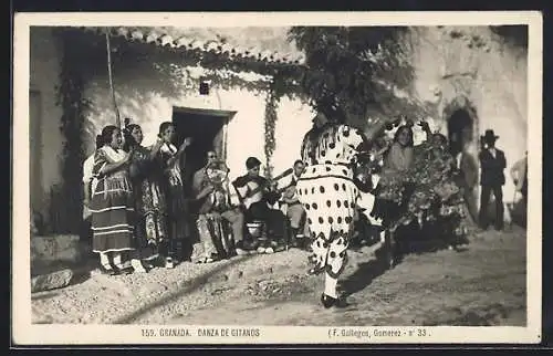 AK Granada, Danza de Gitanos, Tanzende Zigeunerinen