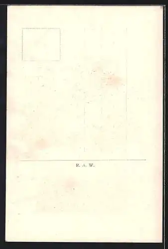 AK Mann am Tisch mit seinem Eisbein