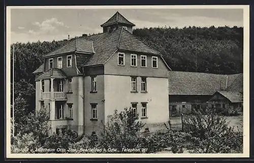 AK Beerfelden i. Odw., Hofgut und Jugendheim Otto Zink, Haus mit Stallgebäuden