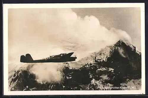 AK Nahaufklärungsflugzeug im Gebirge