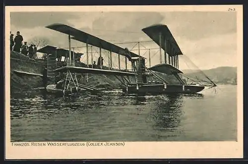 AK Französisches Riesen-Wasserflugzeug (Colliex Jeanson)