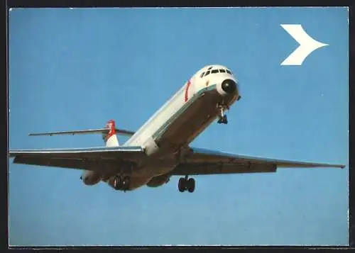 AK Flugzeug Douglas DC-9 /Super 80 der Austrian Airlines beim Start