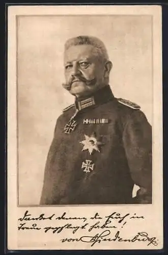 AK Generalfeldmarschall Paul von Hindenburg