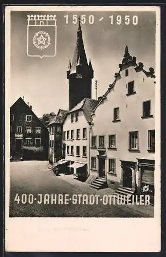 AK Ottweiler, 400 Jahr-Feier 1550-1950, Ortsansicht