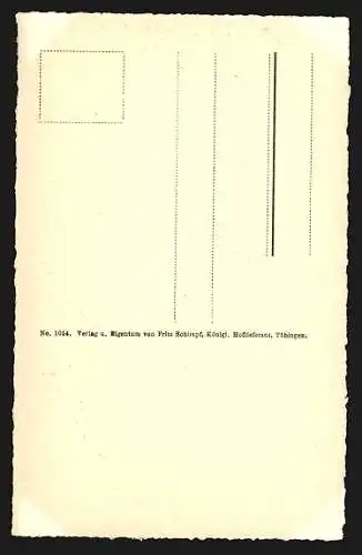 Künstler-AK Tübingen, Partie beim Nonnenhaus