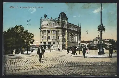 AK Wien, Aspernplatz mit Urania