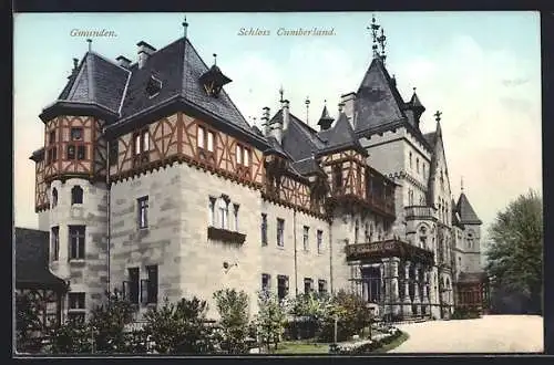 AK Gmunden, Partie am Schloss Cumberland