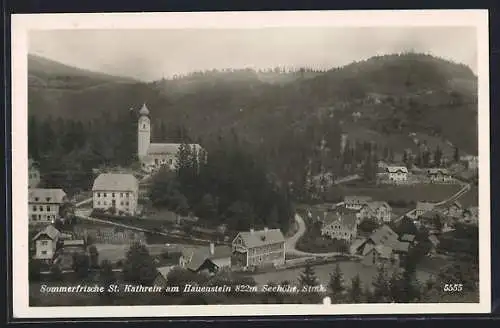 AK St. Kathrein am Hauenstein, Ortsansicht aus der Vogelschau