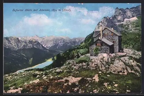 AK Erfurter Hütte, Berghütte mit Achensee