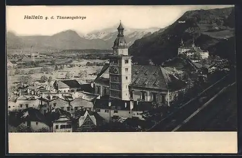 AK Hallein, Teilansicht mit Kirche