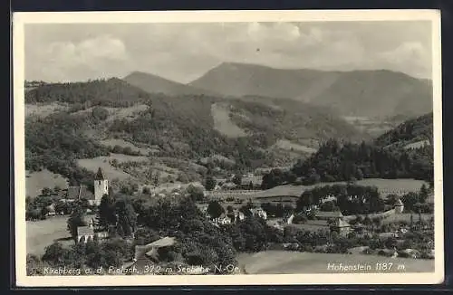 AK Kirchberg a.d. Pielach, Ortsansicht mit Hohenstein