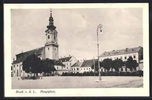 AK Bruck a. d. L., Hauptplatz mit Kirche