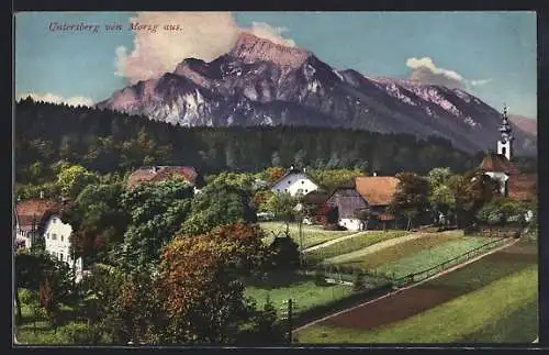 AK Salzburg, Morzg mit Untersberg