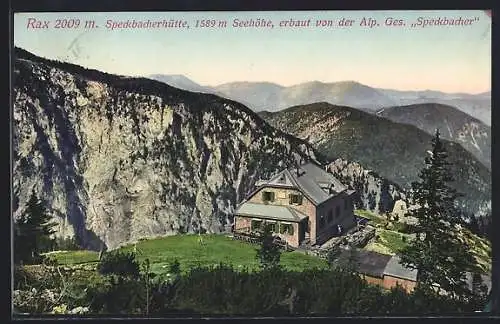 AK Speckbacherhütte, Berghütte an der Rax