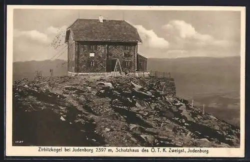 AK Schutzhaus des Ö.T.K. auf dem Zirbitzkogel bei Judenburg