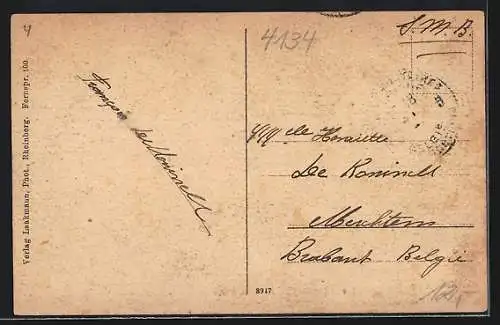 AK Rheinberg / Rhein, Strassenpartie am Rheintor