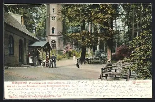 AK Schönwalde / Holst., Forsthaus Bungsberg mit Elisabethturm