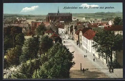 AK Hadersleben, Blick über die Promenade von der Kaserne aus