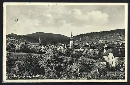 AK Bergzabern an der Weinstrasse, Ortsansicht des Luftkurortes