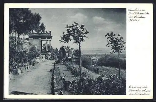 AK Gleisweiler, am Sanatorium Bad Gleisweiler, Sonnentempel