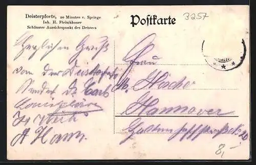 AK Springe, Gasthaus zur Deisterpforte