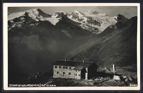 AK Starkenburgerhütte, Ansicht gegen die Berge