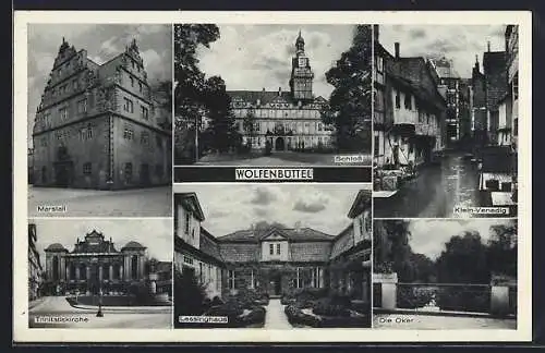 AK Wolfenbüttel, Marstall, Schloss, Lessinghaus