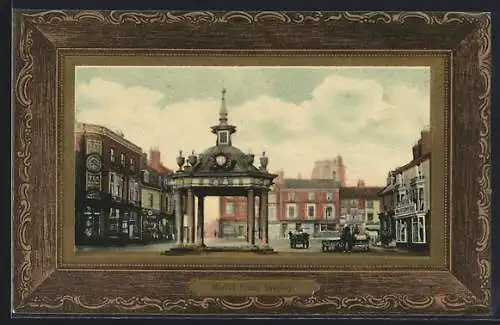 AK Beverley, Market Place, Marktplatz