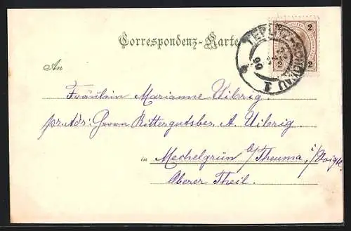 AK Teplitz Schönau / Teplice, Blick von der Stephanshöhe