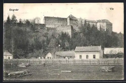 AK Ungvár, Vár, Blick auf die Burg