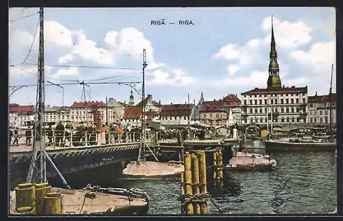 AK Riga, Partie im Zentrum mit Brücke