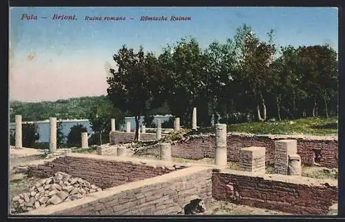 AK Brioni, Römische Ruinen / Ruine romane