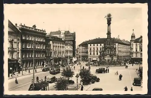 AK Olmütz, Ring mit Strassenbahn