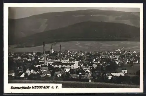 AK Neustadt (aT) / Nove Mesto Pod Smrkem, Ortspanorama