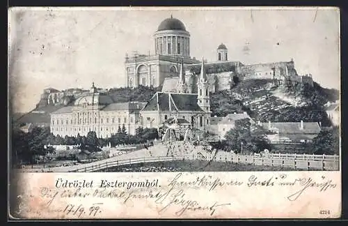 AK Esztergom, Blick auf die Burg