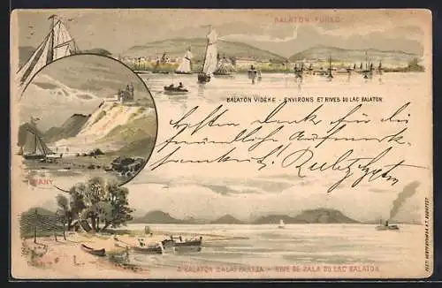 Lithographie Balatonfüred, Balaton Vidéke, Zalai Partja