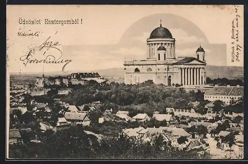 AK Esztergom, Blick auf die Kathedrale