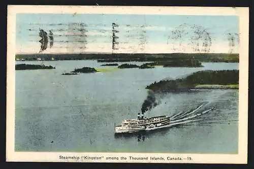 AK Steamship Kingston among the Thousand Islands, Lake Ontario