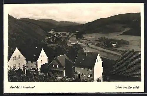 AK Werdohl / Sauerland, Totalansicht mit Blick ins Lenntal